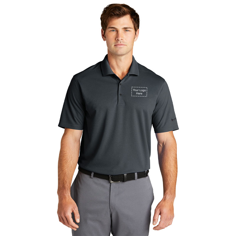 メンズウェア NIKE/SWOOSH LOGO MICRO PRINT POLO SHIRTS Nike Men's Premium Sportswear Swoosh Logo Muscle Polo Shirt