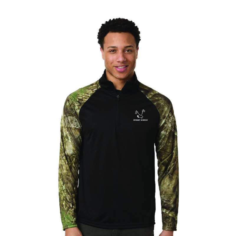 Unisex Realtree® Performance Colorblocked Quarter-Zip Pullover