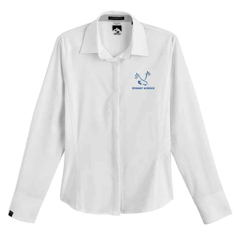 Women's Executive 4-Way Stretch Solid Button Up